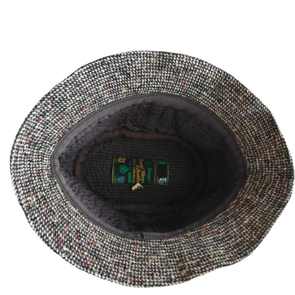 Vintage L.L. Bean David Hanna & Sons Wool Tweed Donegal Walking Cap Hat - Picture 4 of 5